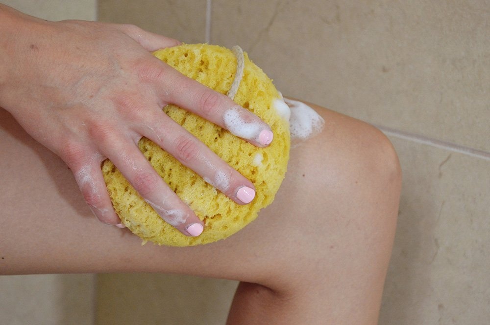 Set of 2 Large Srubbing Loofah for A Relaxing Shower or Bath Evriholder Sea Foam Body Sponge for Scrubbing and Exfoliating