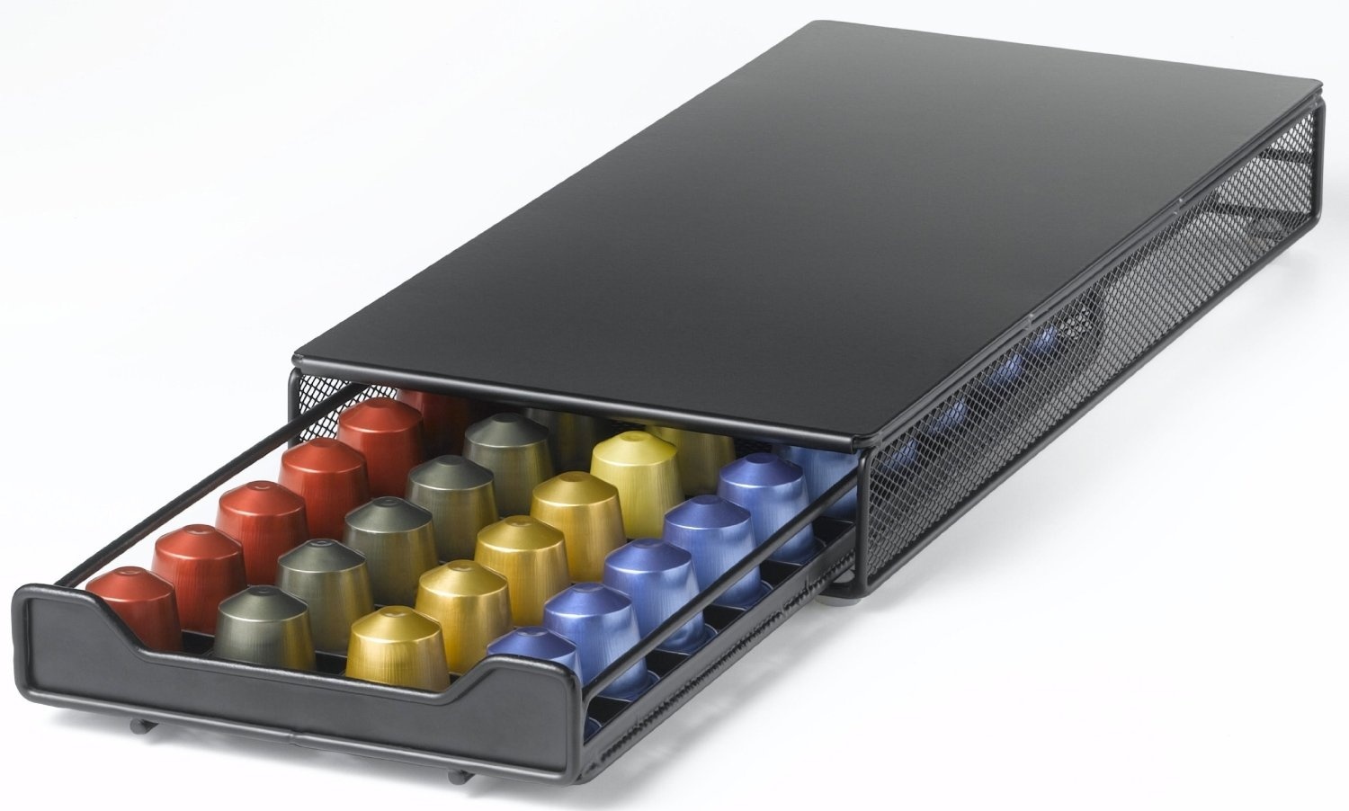 Nifty Nespresso Capsule Drawer Holds 40 Nespresso Capsules By