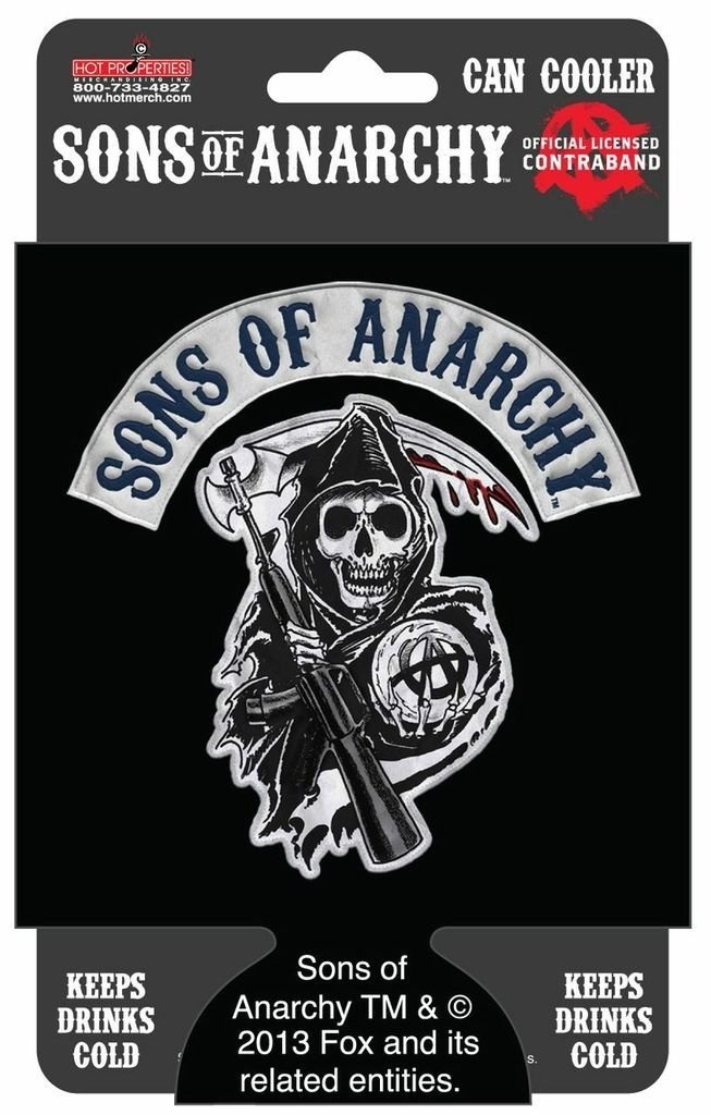 Sons Of Anarchy Can And Bottle Koozie Cooler Soa Banner Logo By