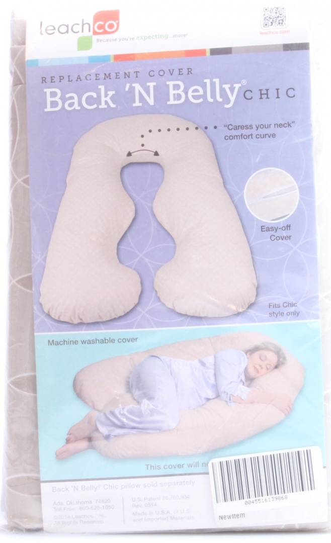 Leachco Beige Swirls Back N Belly Chic Replacement Cover