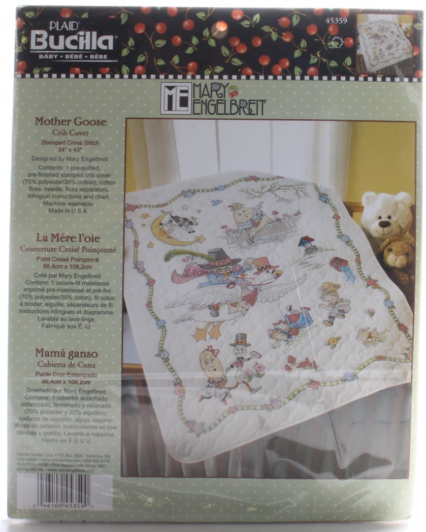 Bucilla Mary Engelbreit Mother Goose Crib Cover Stamped Cross Stitch 90cm By 110cm By Bucilla Shop Online For Toys In New Zealand Bucilla Mary Engelbreit Mother Goose Crib Cover Stamped Cross Stitch 90cm By 110cm By Bucilla Shop Online For Toys In New Zealand