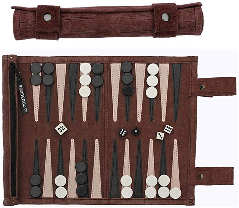 Sondergut Backgammon Travel Set Genuine Leather Colour Mocca By Konami For Toys In New Zealand - Leather Backgammon Set Nz Sondergut Backgammon Travel Set Genuine Leather Colour Mocca By Konami For Toys In New Zealand - Leather Backgammon Set Nz