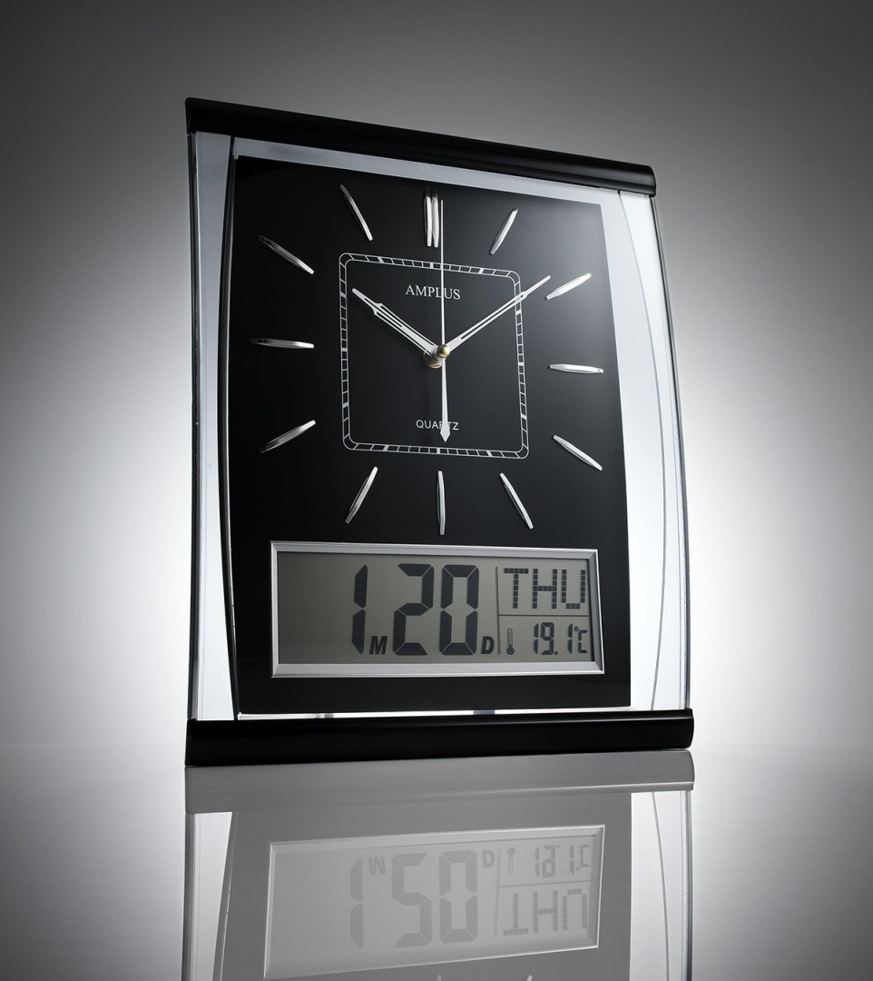 Kg Homewares Silent Wall Clock Digital Large Jumbo Display Black By Kg Electronics Shop Online For Homeware In New Zealand