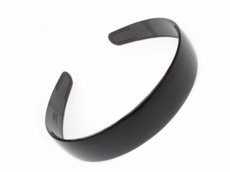 Hair Accessories 1/" Wide Black Plain Plastic Alice Hair Band Headband 2.5cm