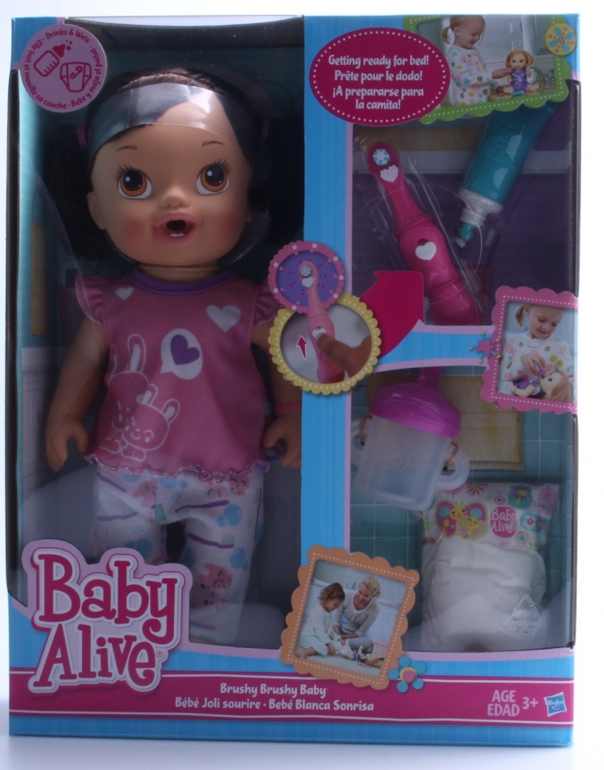 Blonde Interactive Brush Teeth Bedtime New Baby Alive Brushy Brushy Baby Doll