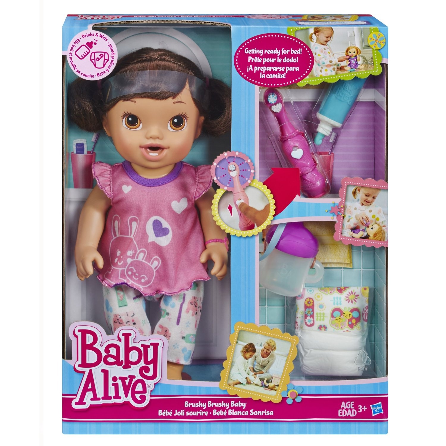 Blonde Interactive Brush Teeth Bedtime New Baby Alive Brushy Brushy Baby Doll