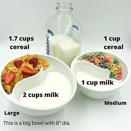 Obol Lg Red The Original Never Soggy Cereal Bowl With The Spiral Slide Design n Grip