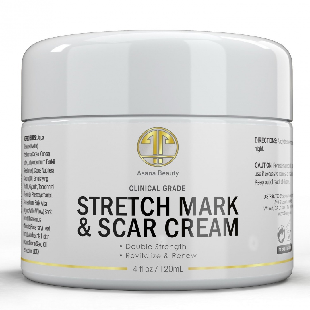 Best Stretch Mark Cream Huge 120ml For Removal Prevention Of New And Old Stretch Marks Scars Natural Organic Formula For Pregnancy With Vitamin E Shea Butter
