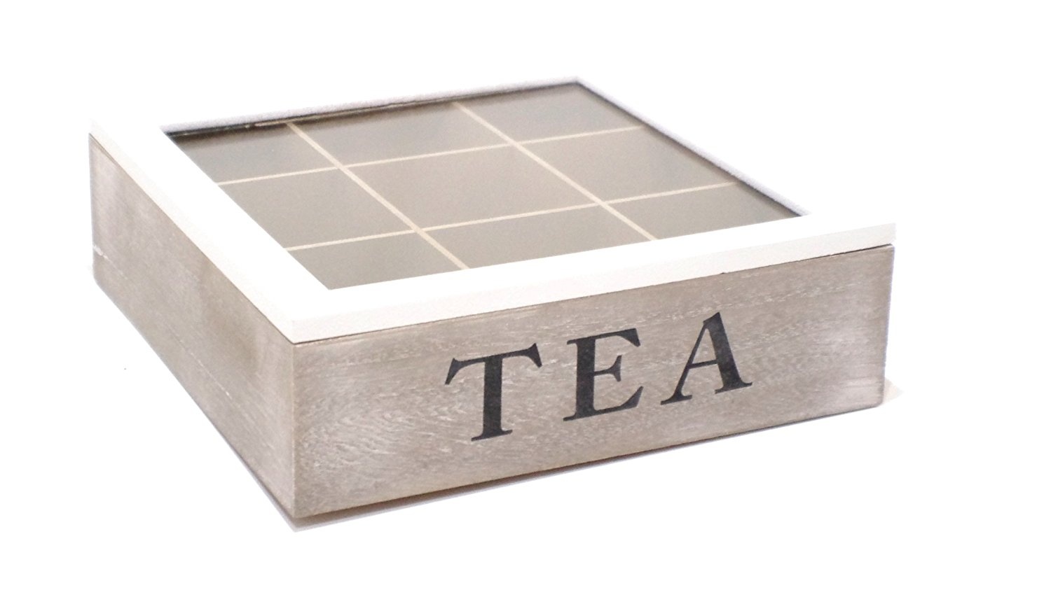 UNPAINTED NEW WOODEN TEA BOX 12 SECTIONS//ART CRAFT DECOUPAGE//WOODENLAND WOODEN TEA BOX 12