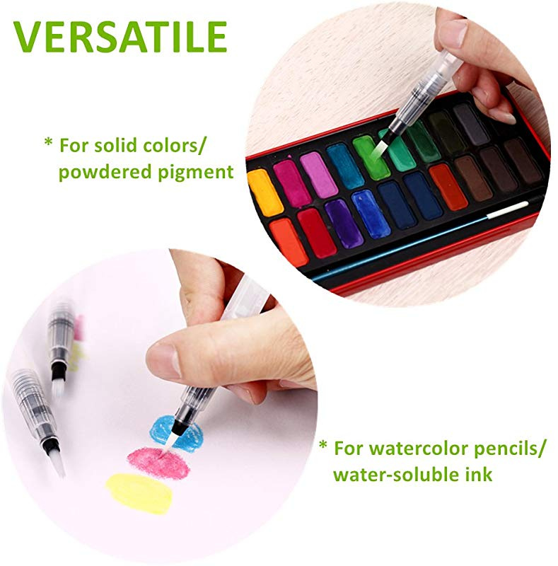 Wildlead Color Paint Set with Water Brush Pen Watercolor Pigment for Drawing Art Supplies