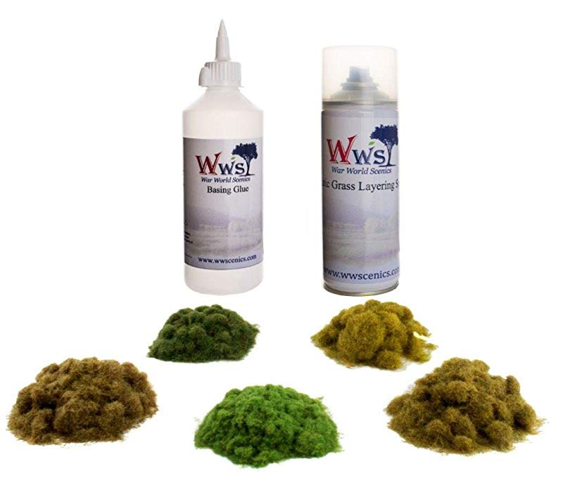 6mm Heather tufts x117 Static grass self-adhesive Warpainter