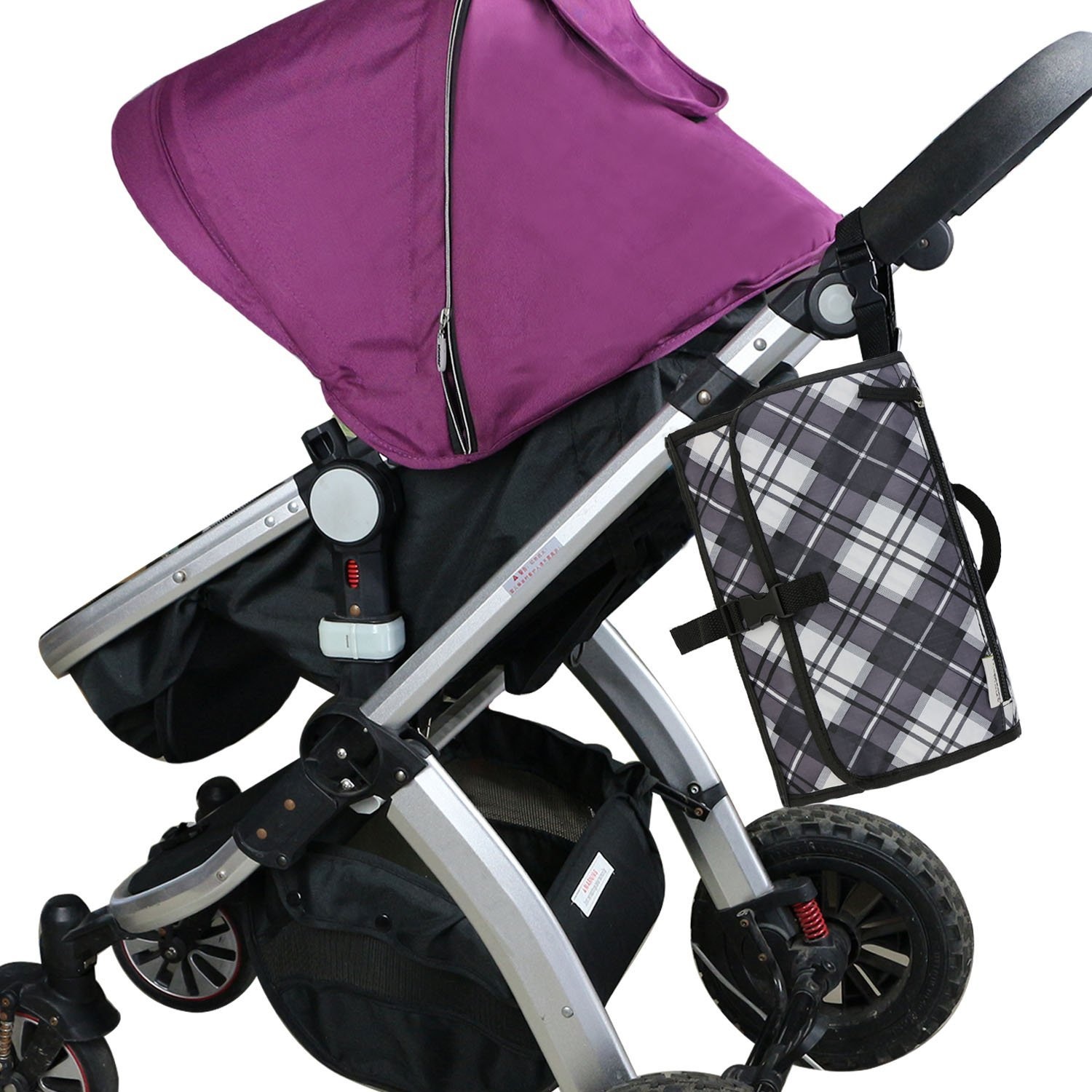 travel changing mat with wipes case