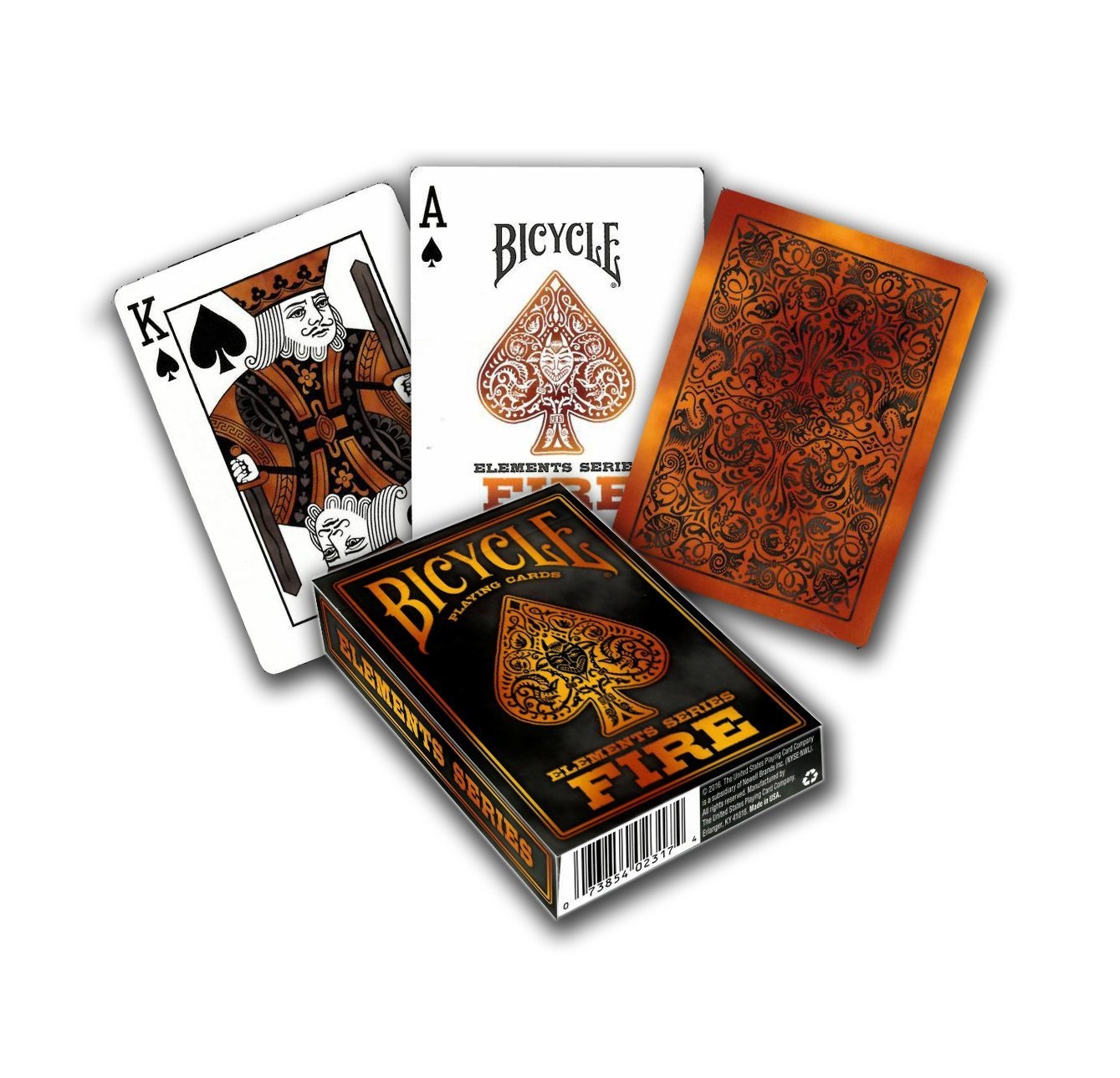 Bicycle Fire Element Poker Size Standard Index Playing Cards by Bicycle -  Shop Online for Toys in New Zealand