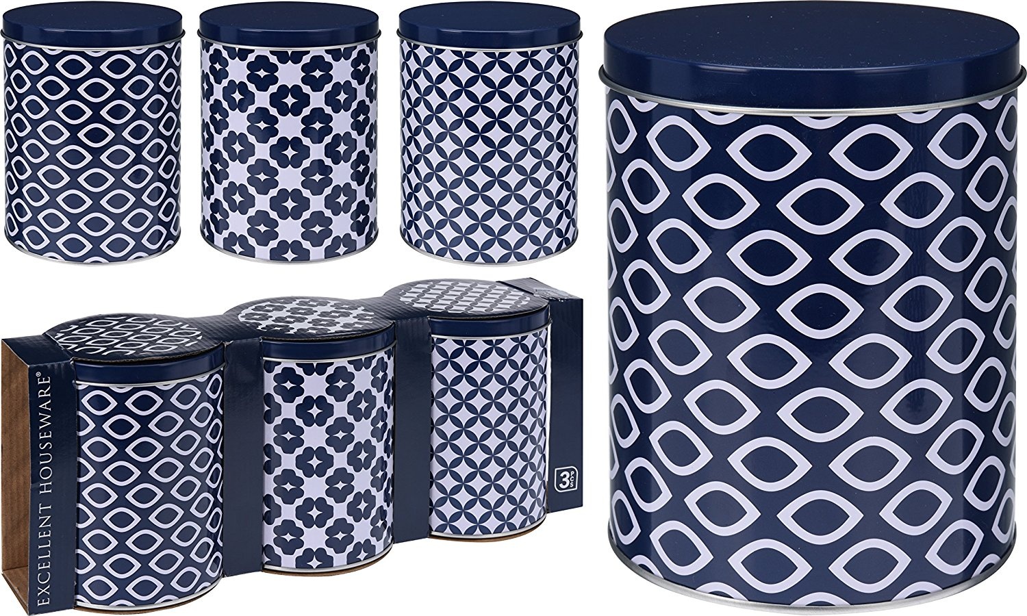 Tea Coffee Sugar Navy Blue White Food 