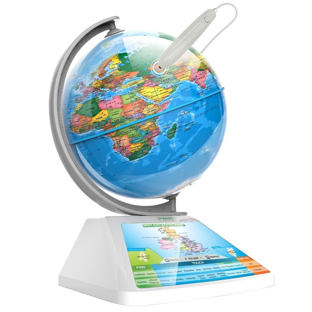 oregon scientific interactive smartglobe adventure sg268rx