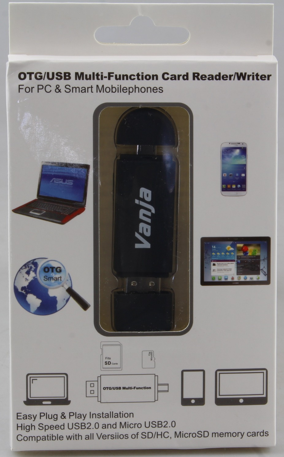 OTG USB Multi Function Card Reader Writer for SDXC//HC//RS-MMC//Micro SD//UHS-I NEW*