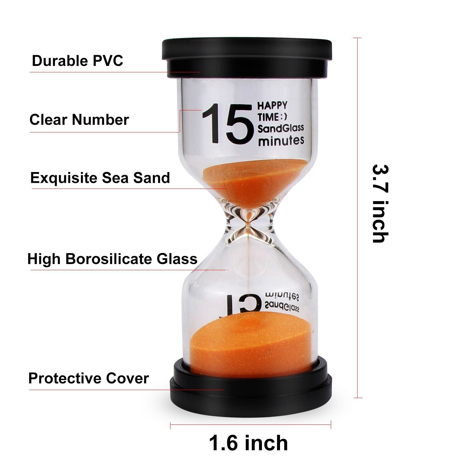 Sand Hourglass Timer 1min //3mins// 5mins //10mins //15mins //30mins Sandglass Buy