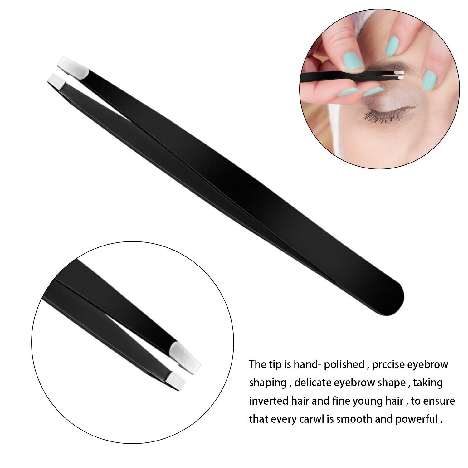 Eyebrow Scissors Tweezers Set Teamkio Eyelash Clip Ingrown Hair