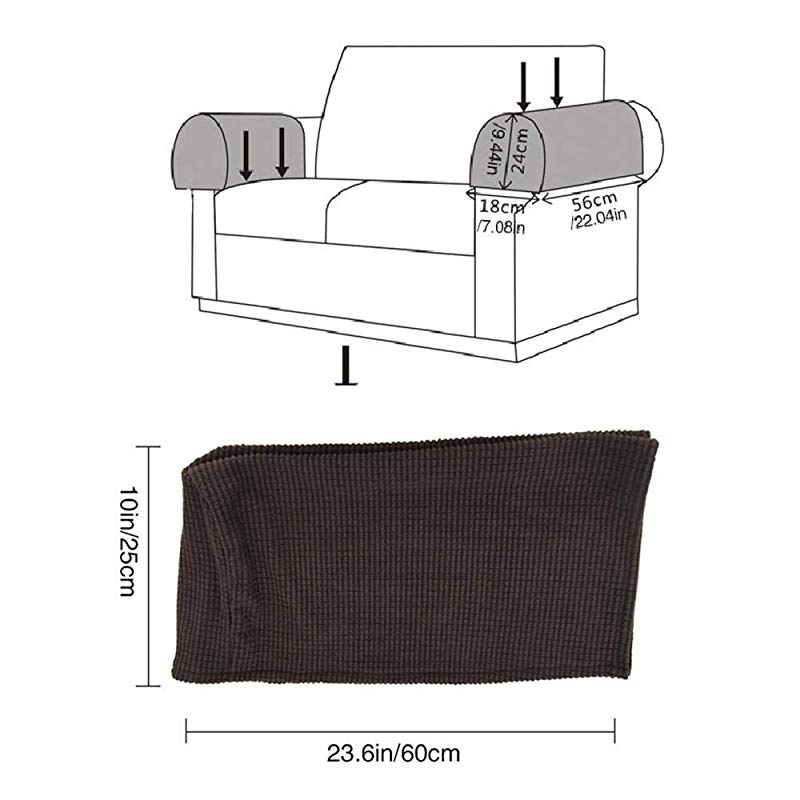 Home Furniture Diy Umiwe Set Of 2 Stretch Armrest Furniture Diy Umiwe Set Of