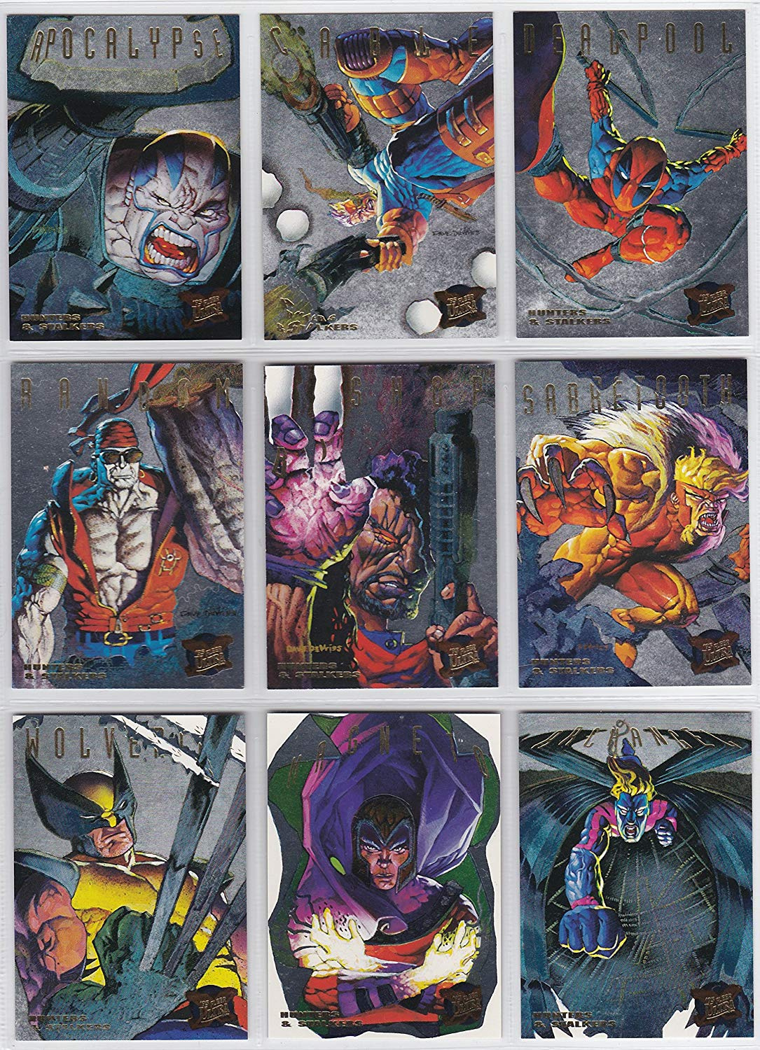 1995 Fleer Ultra X-Men SILVER HUNTERS & STALKERS Insert Set of 9 Cards NM/M  Marvel by Fleer - Shop Online for Toys in New Zealand