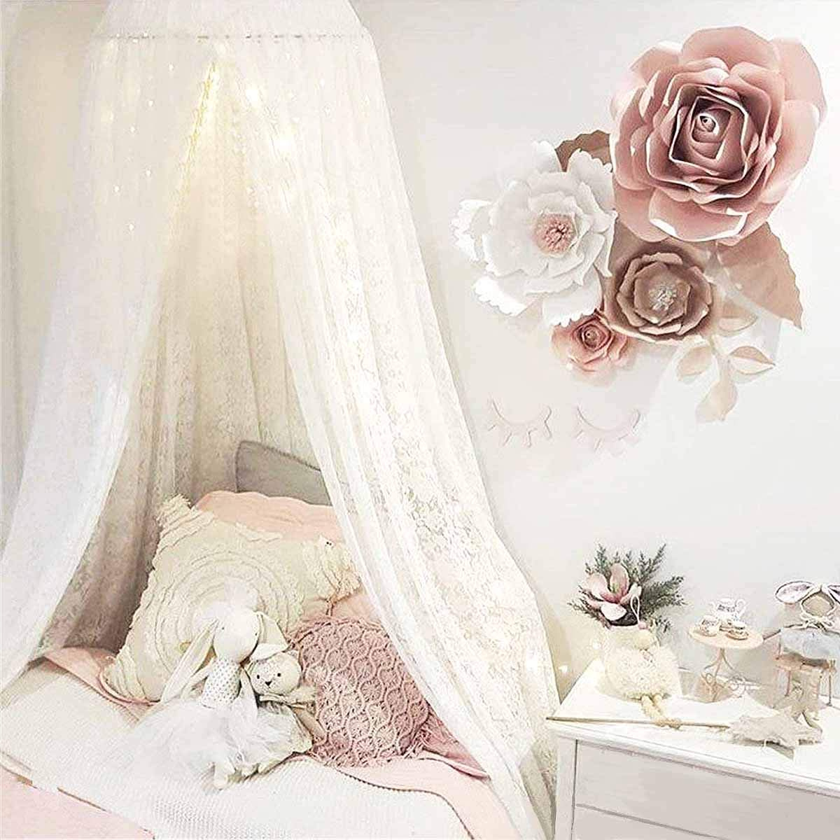 Pink Safety Doingart Bed Canopy Mosquito Net For Kids Playing