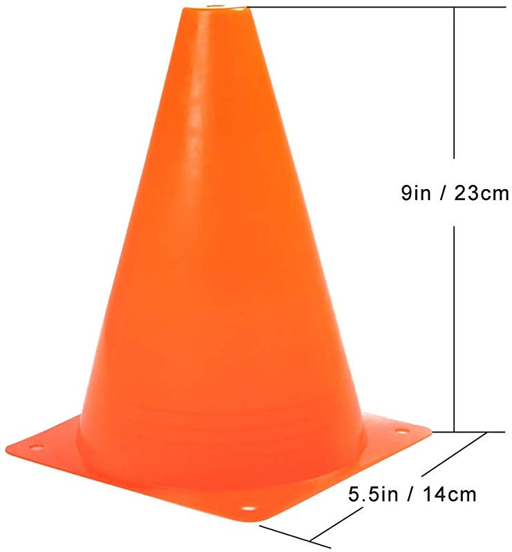 Jingolden Track Field Court Rink Equipment 9 Inch PVC Sport Training Traffic Cone Outdoor Activity Festive Events Football Skate Kids Soccer Cones Basketball Cones Jingolden Track Field Court Rink Equipment 9 Inch PVC Sport Training Traffic Cone Outdoor Activity Festive Events Football Skate Kids Soccer Cones Basketball Cones