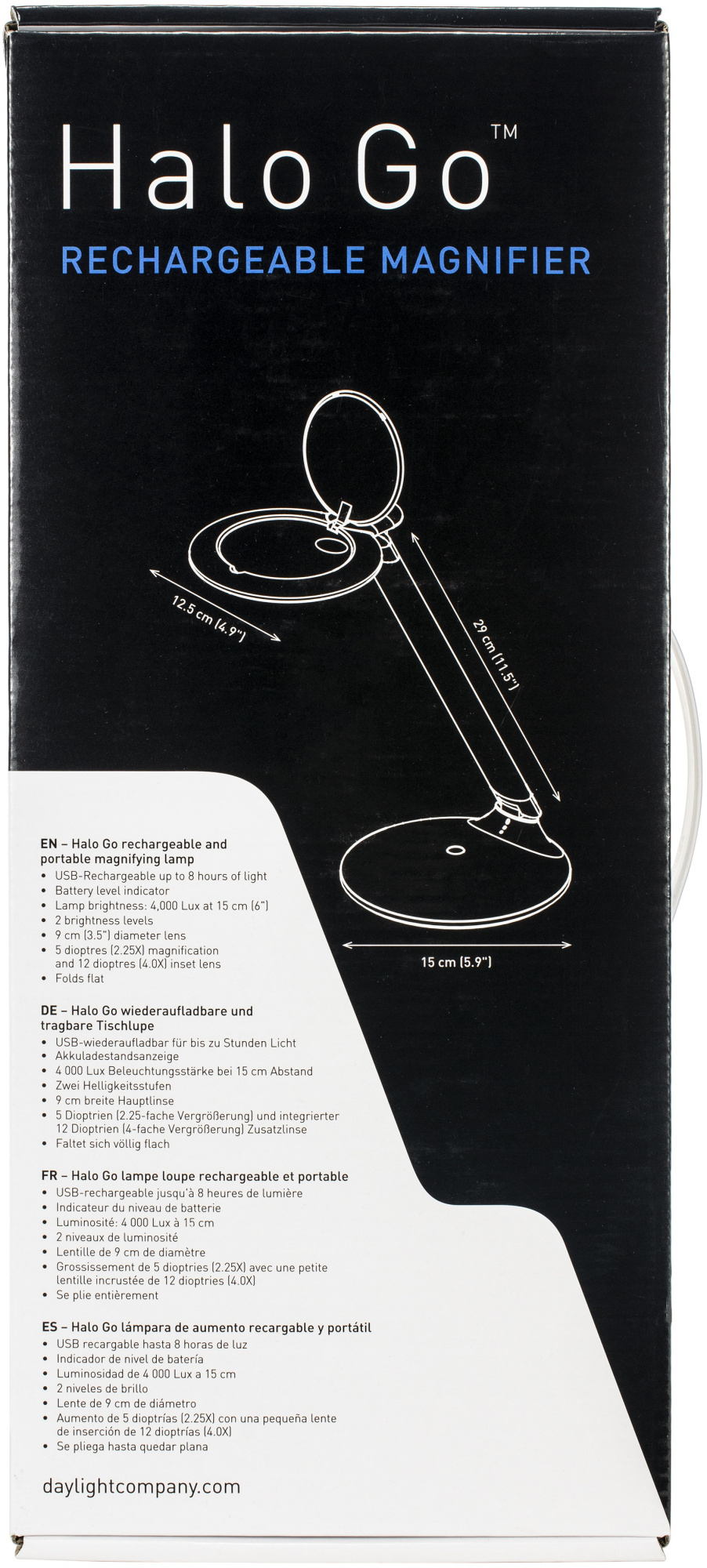 halo go rechargeable table lamp