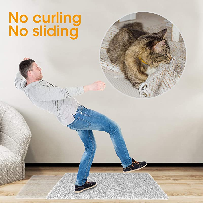 Rug Gripper, 16 Pcs Double Sided Anti Curling Non Slip Reusable Rug Pad, Washable Rug Tape for Hardwood Floors, Tile Floors, Carpets, Floor Mats, Wall (Black) by Sahhika - Shop Online for Rug Gripper, 16 Pcs Double Sided Anti Curling Non Slip Reusable Rug Pad, Washable Rug Tape for Hardwood Floors, Tile Floors, Carpets, Floor Mats, Wall (Black) by Sahhika - Shop Online for